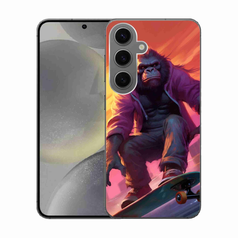 Zselés borítás mmCase Samsung Galaxy S24 készülékhez - gorilla gördeszkán