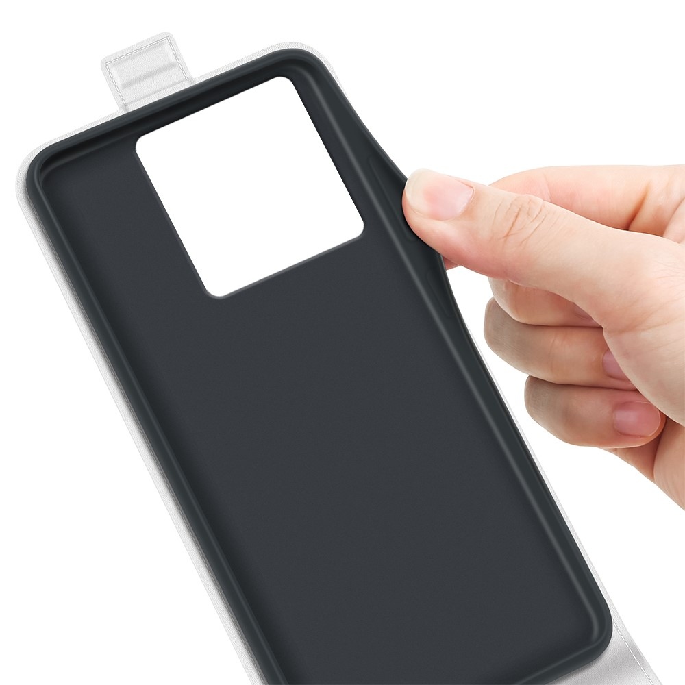 Függőleges flip tok Xiaomi 13T/13T Pro készülékhez - fehér