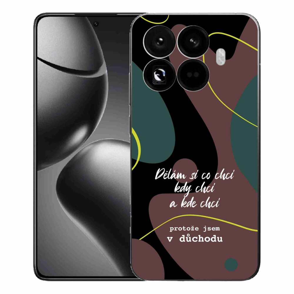Gél borító mmCase a Xiaomi 15T Pro számára - vicces szöveg 10 fekete háttérrel