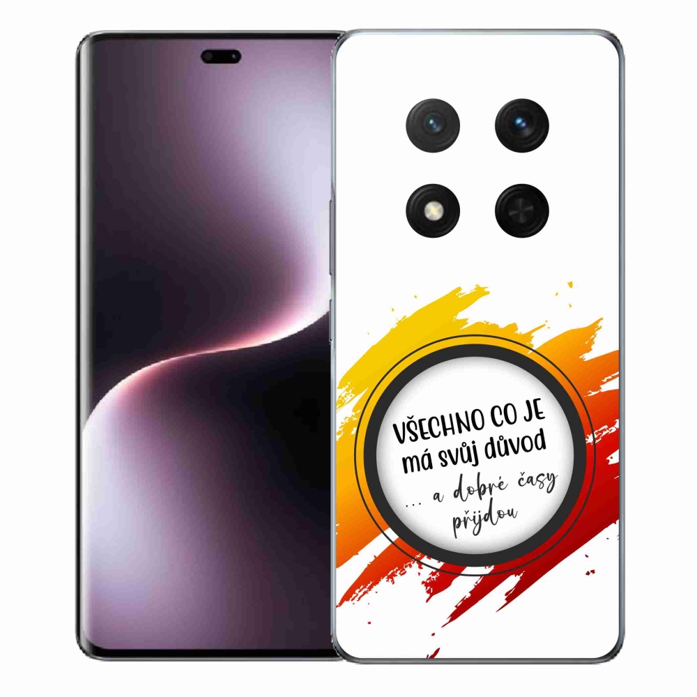 Gél borítás mmCase a Honor Magic 7 Lite 5G készülékhez - idézet 3 fehér háttér