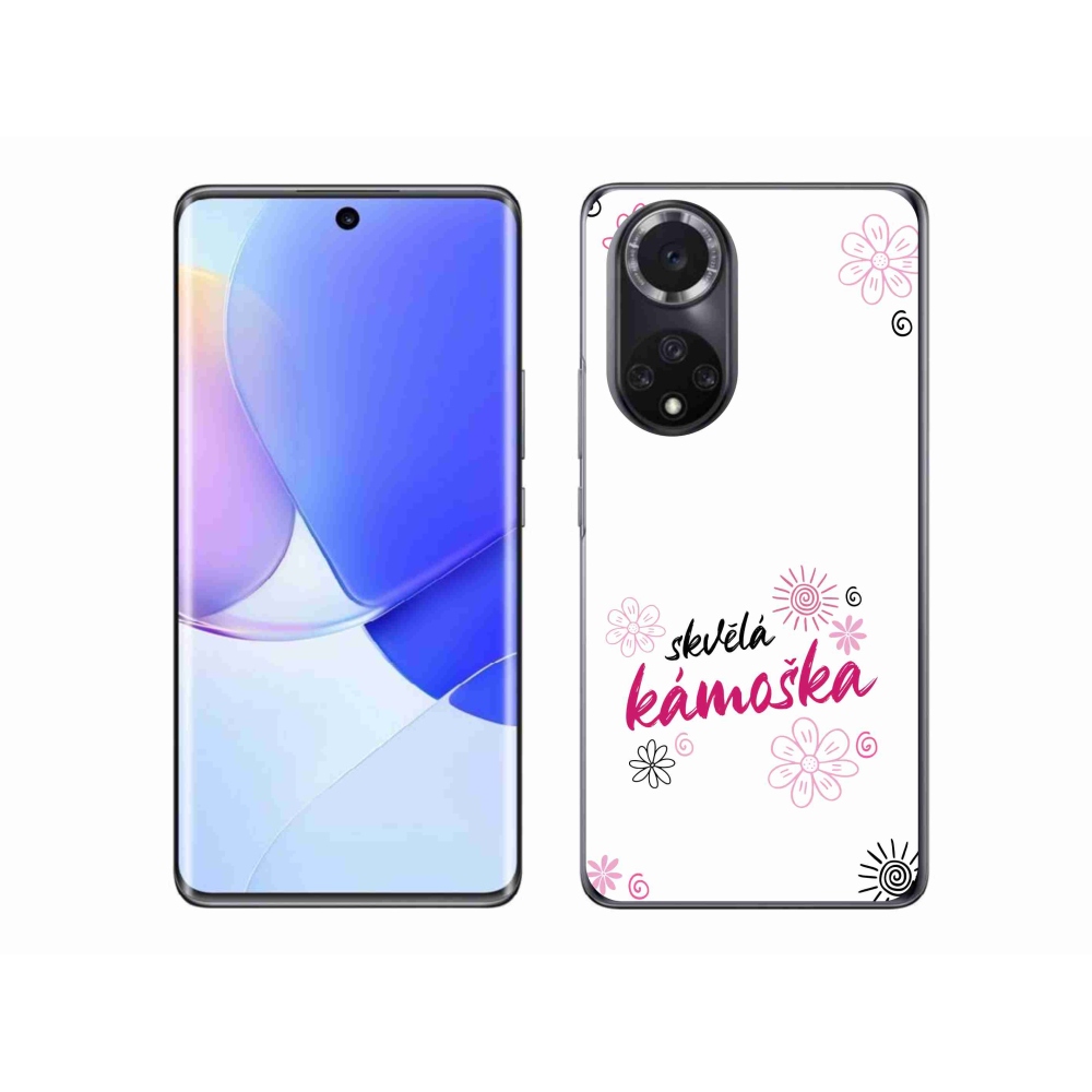 Gél borító mmCase a Huawei Nova 9 - nagyszerű haver fehér háttérrel