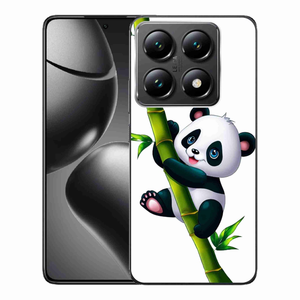 Gél borítás mmCase a Xiaomi 14T Pro számára - panda bambuszon
