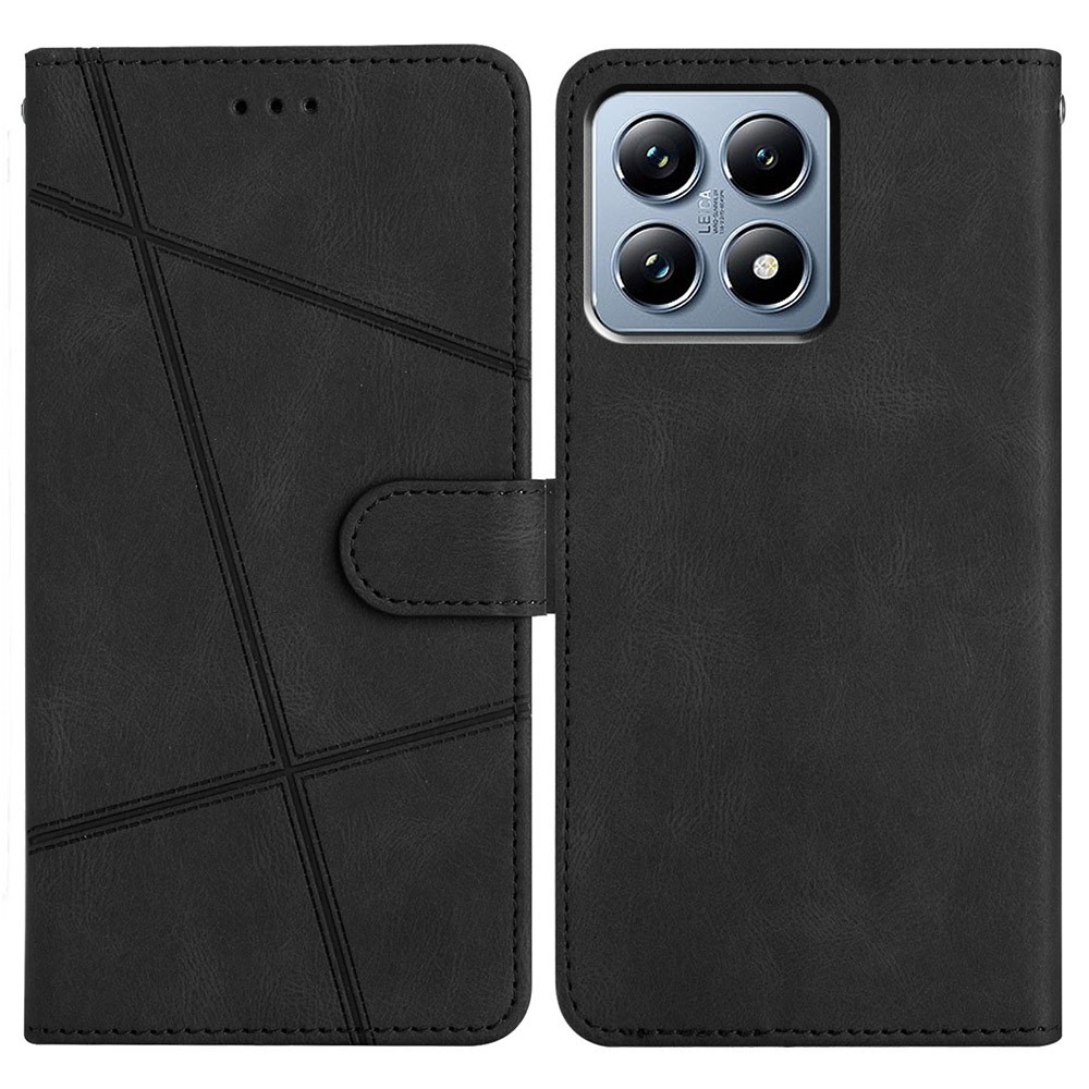 Line könyv tok Xiaomi 15T Pro-hoz - fekete