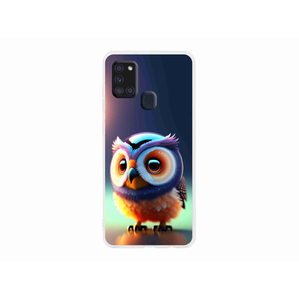 Gél védőhuzat mmCase Samsung Galaxy A21s készülékhez - bagoly