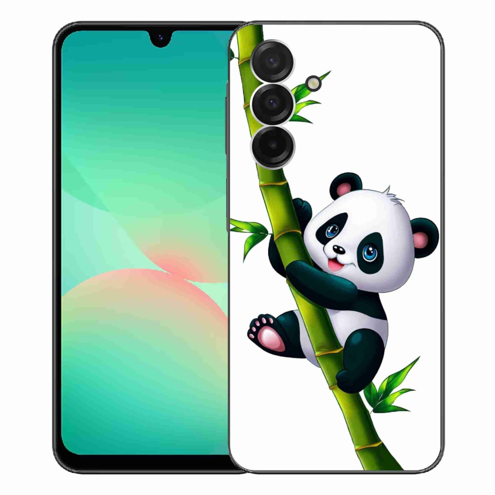 Gél borítás mmCase Samsung Galaxy A26 5G - panda a bambuszon - Samsung Galaxy A26 5G számára