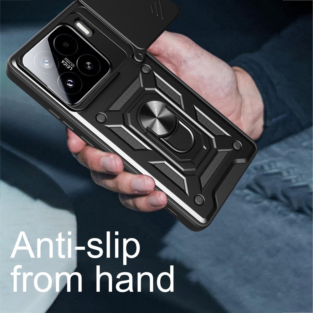 Tartós csúszásálló borítás Xiaomi 15 Pro-hoz - fekete