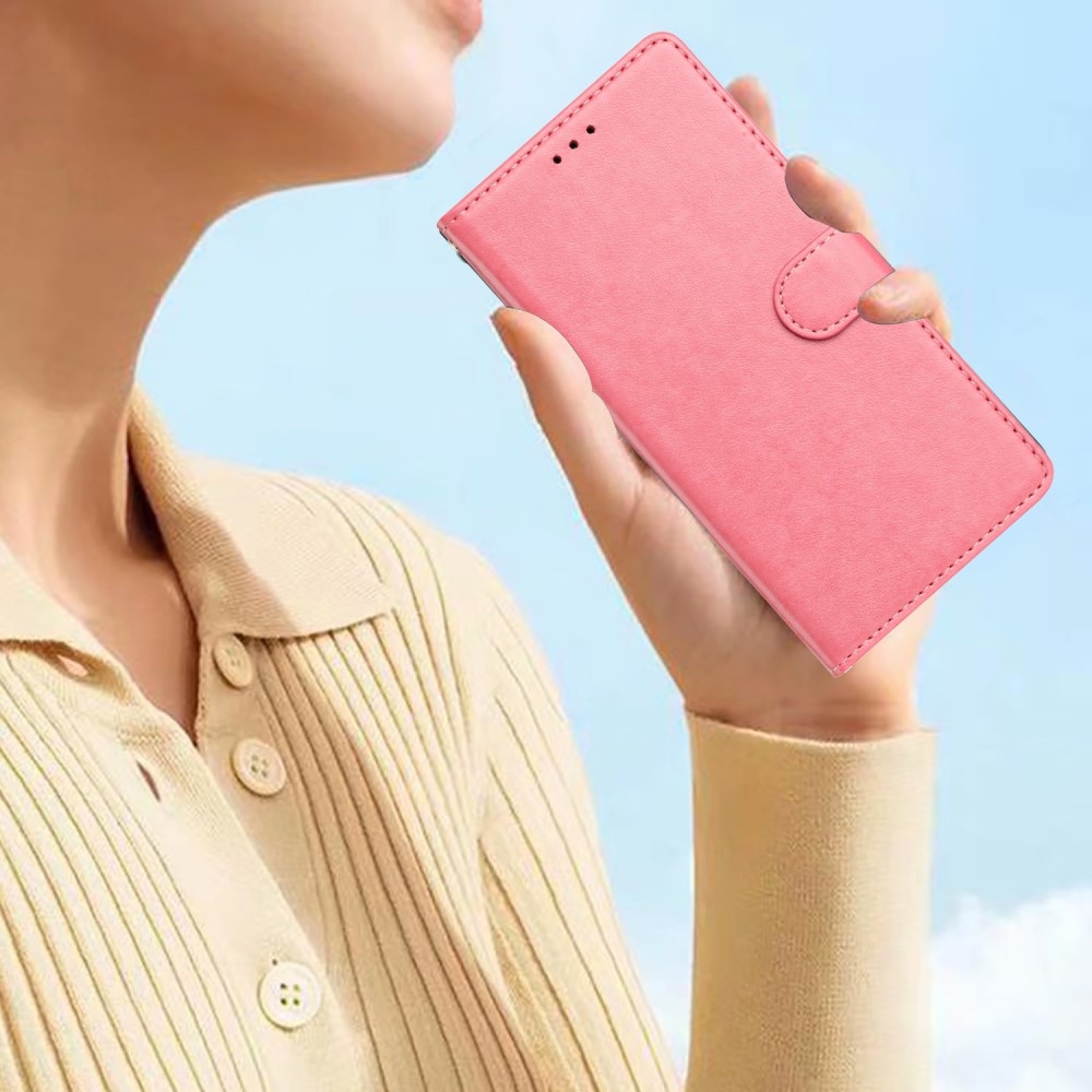 Vérrögök könyv tok Samsung Galaxy S25 Edge készülékhez - rózsaszín