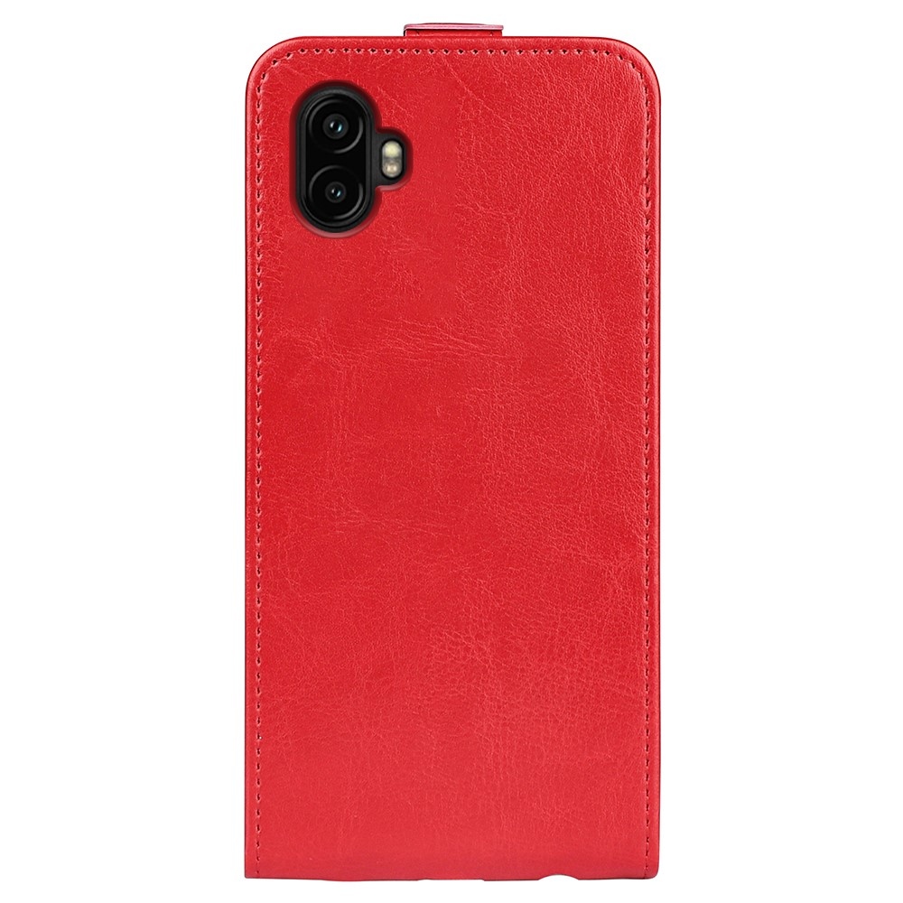 Függőleges könyvtáska Samsung Galaxy Xcover 7 Pro készülékhez - piros