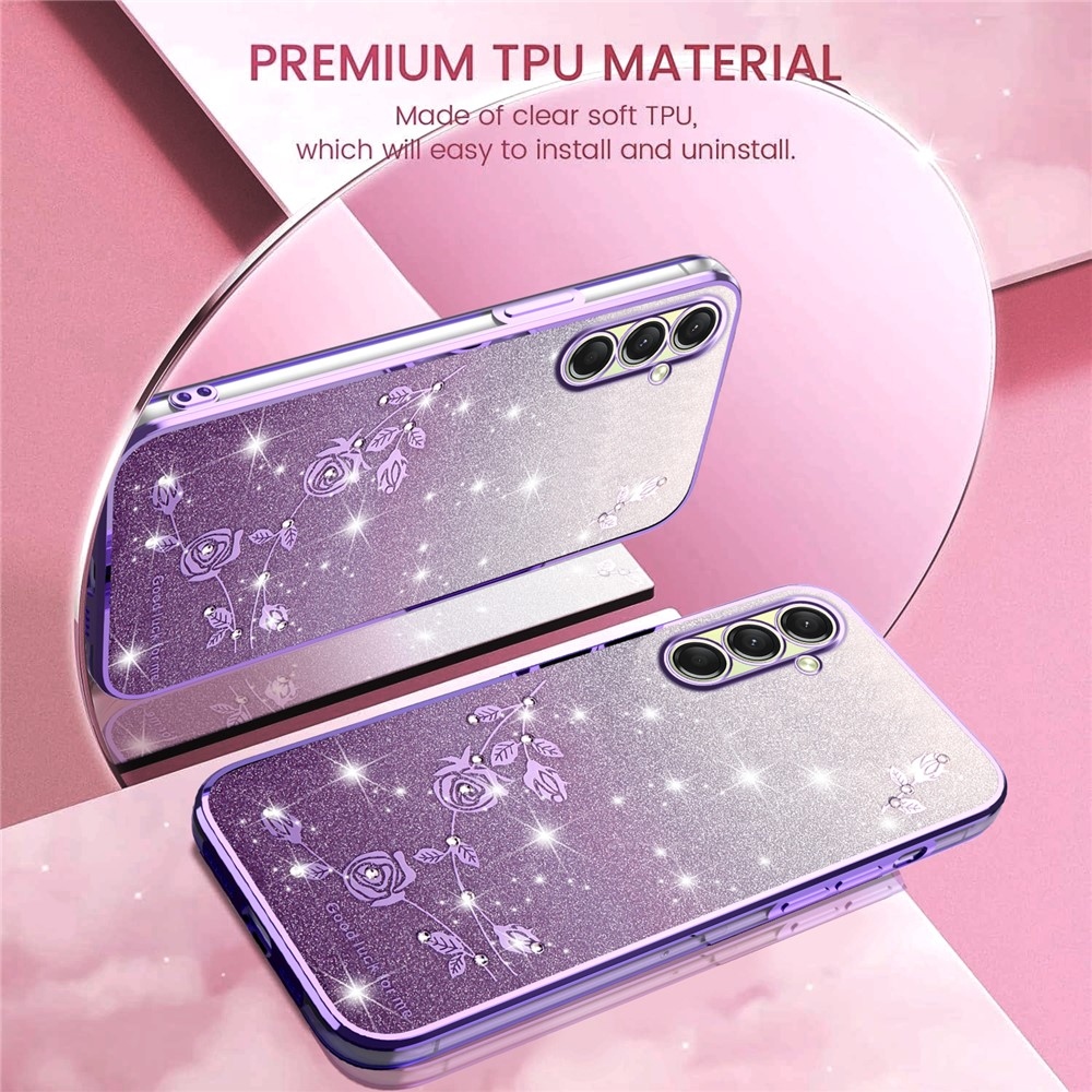 KADEM csillogó zselés tok Samsung Galaxy A17 5G - lila