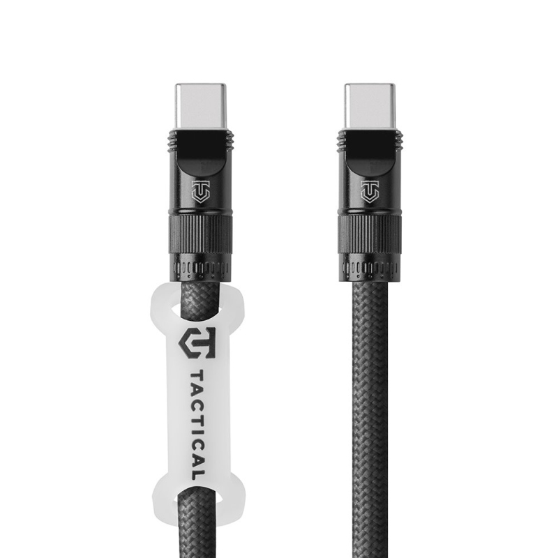 Taktikai vezetékkígyó USB-C 1.2m Fekete