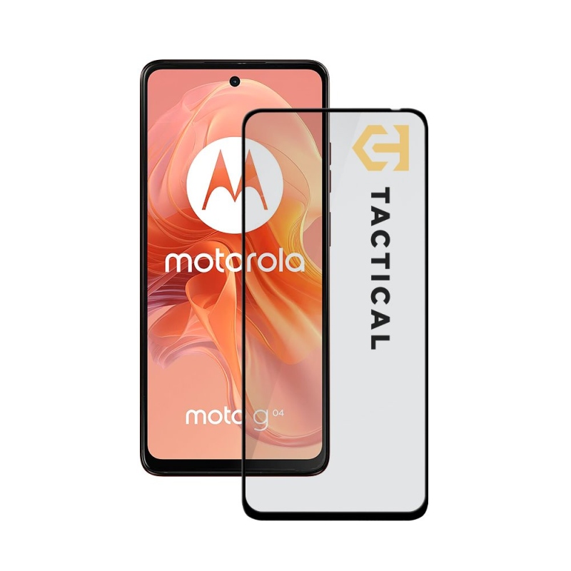 Tactical Glass Shield 5D üveg a Motorola G04 fekete készülékhez