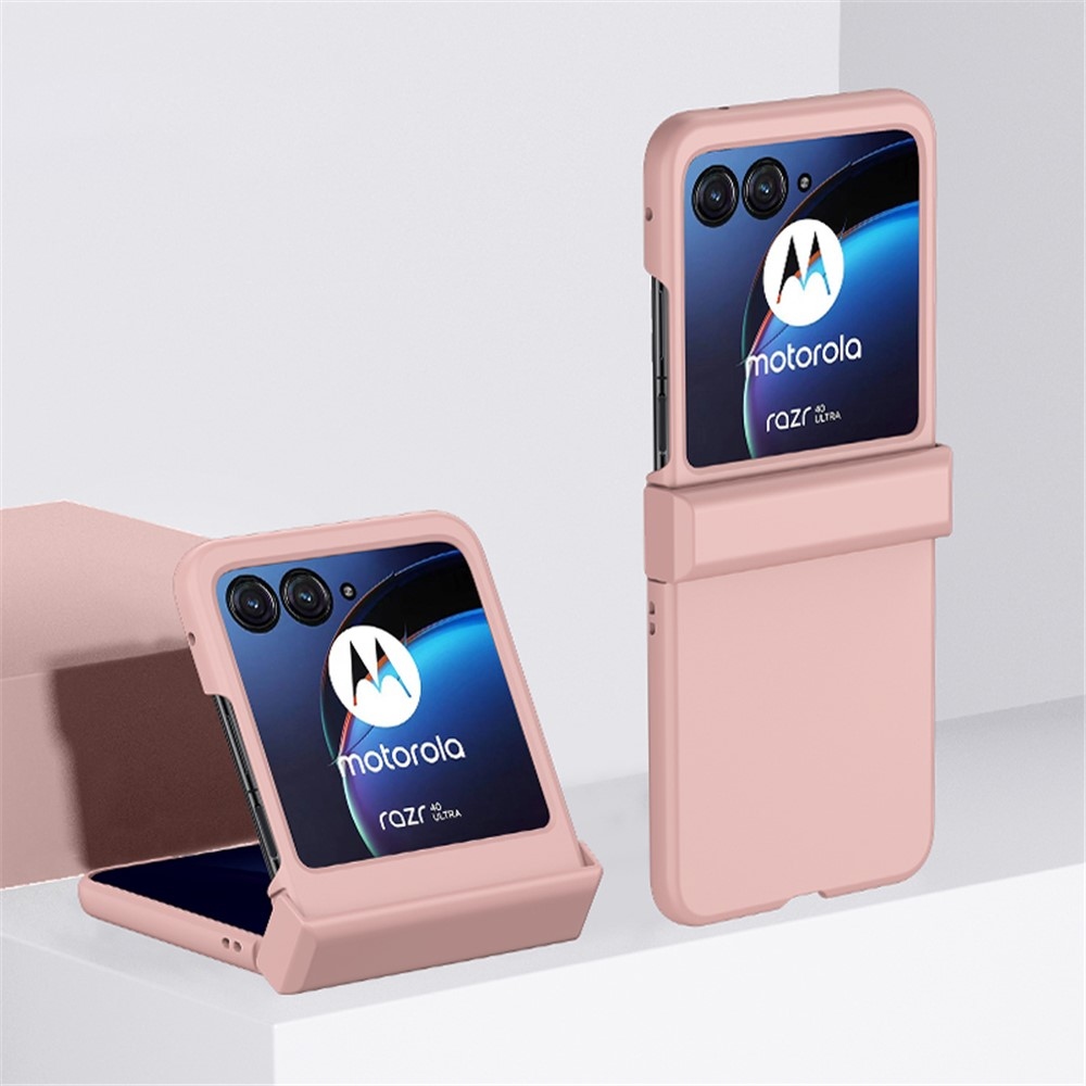 Kemény műanyag borítás Motorola Razr 40 Ultra 5G készülékhez - rózsaszín