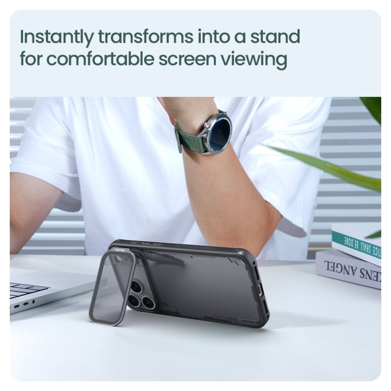 Nillkin Iceblade Prop tok Apple iPhone 17 Pro Max készülékhez, sötét, fekete