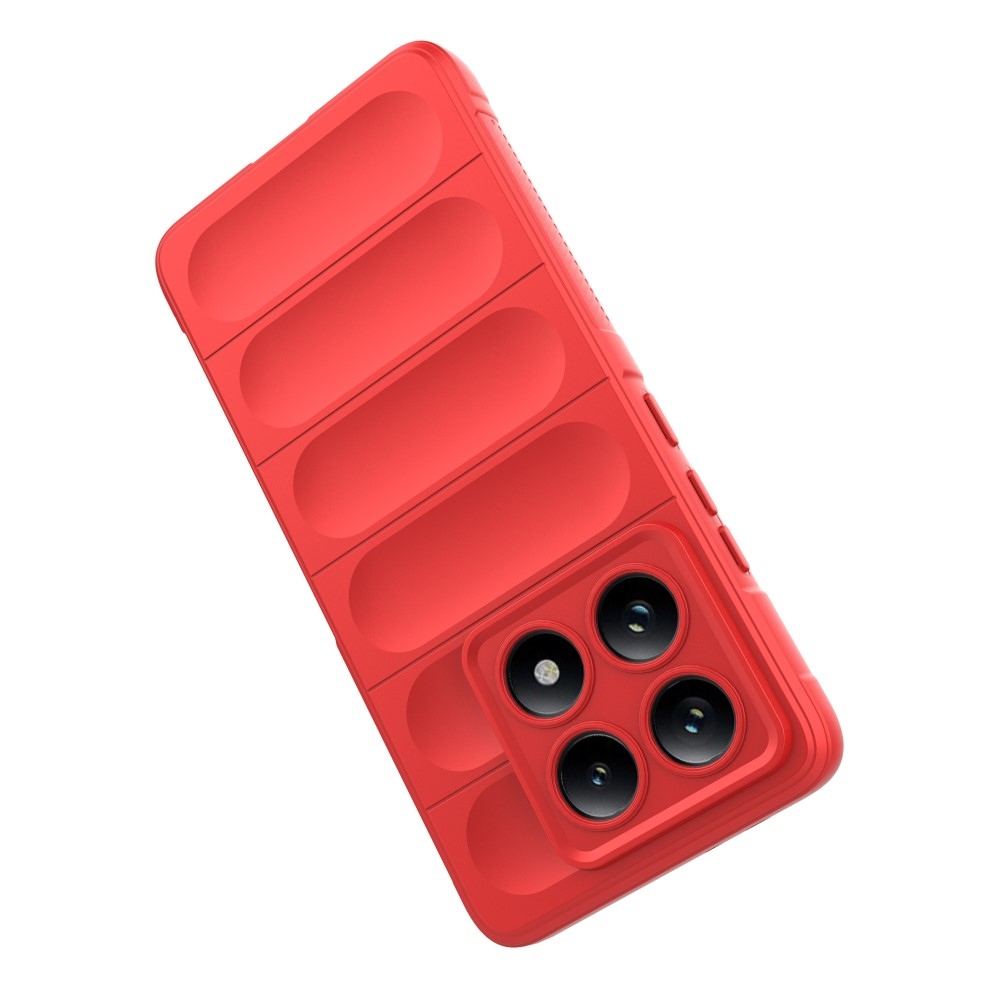 Rugg tartós zselés tok Xiaomi Redmi Note 14 Pro 5G/Poco X7 5G - piros