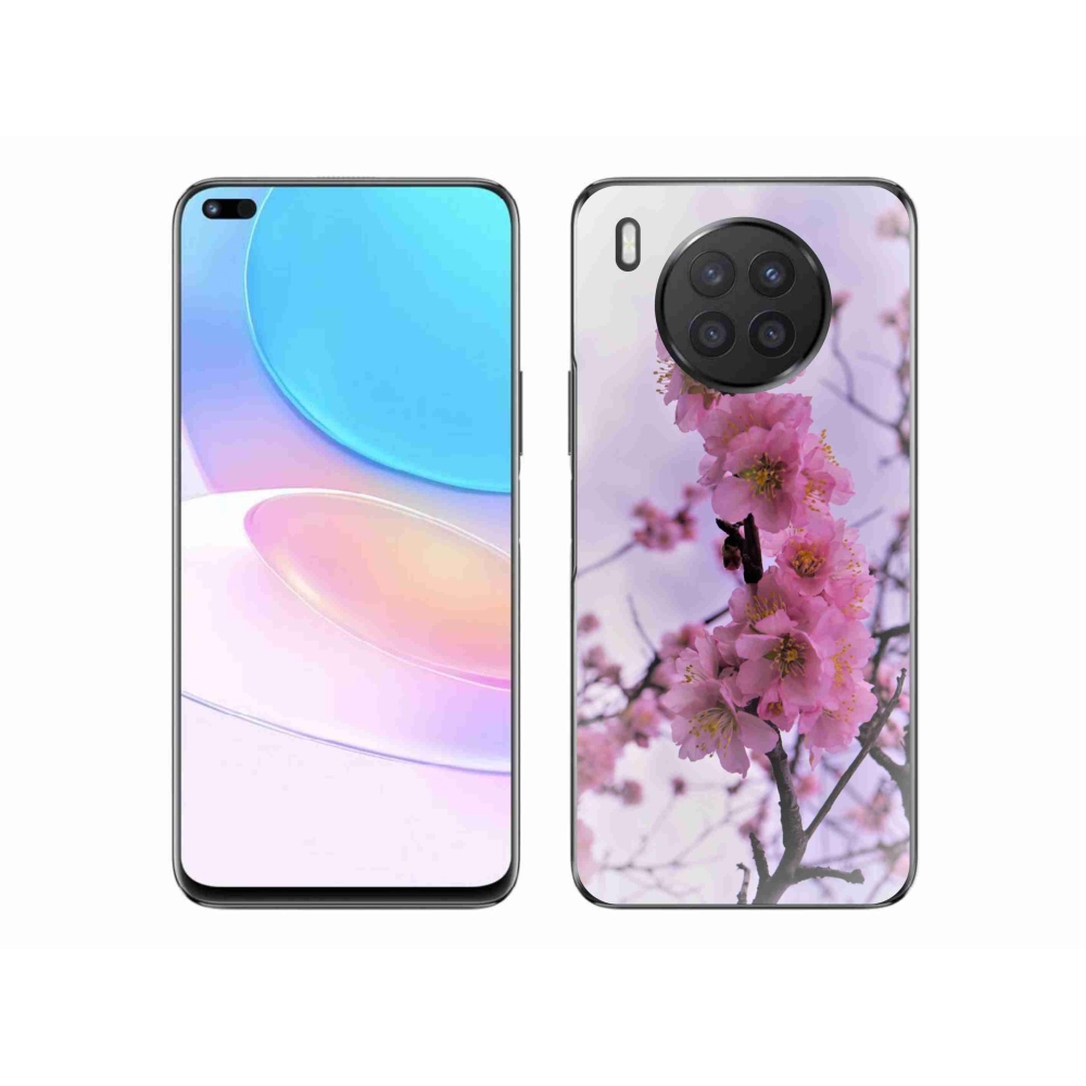 Gél borító mmCase a Huawei Nova 8i számára - virágok 7