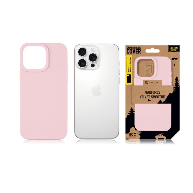 Taktikai MagForce bársony Smoothie borító Apple iPhone 16 Pro Max készülékhez Pink Panther