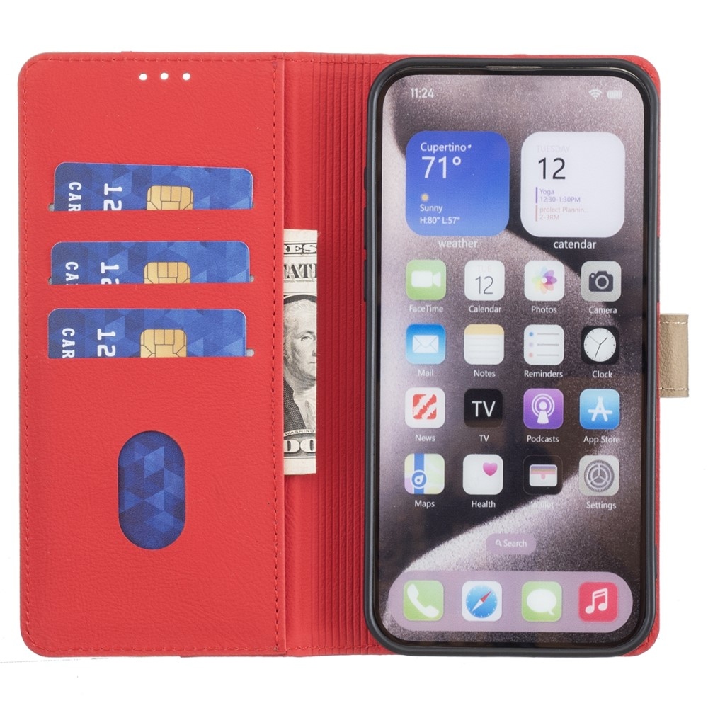 BNF DUO könyvtáska Samsung Galaxy A36 5G - piros
