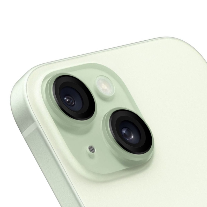 Csomagolás:ME lencsevédő Apple iPhone 15/15 Plus-hoz Zöld