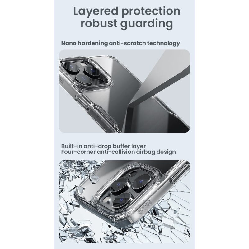 Nillkin Nature TPU PRO borítás Apple iPhone 16 Pro Max készülékhez Átlátszó