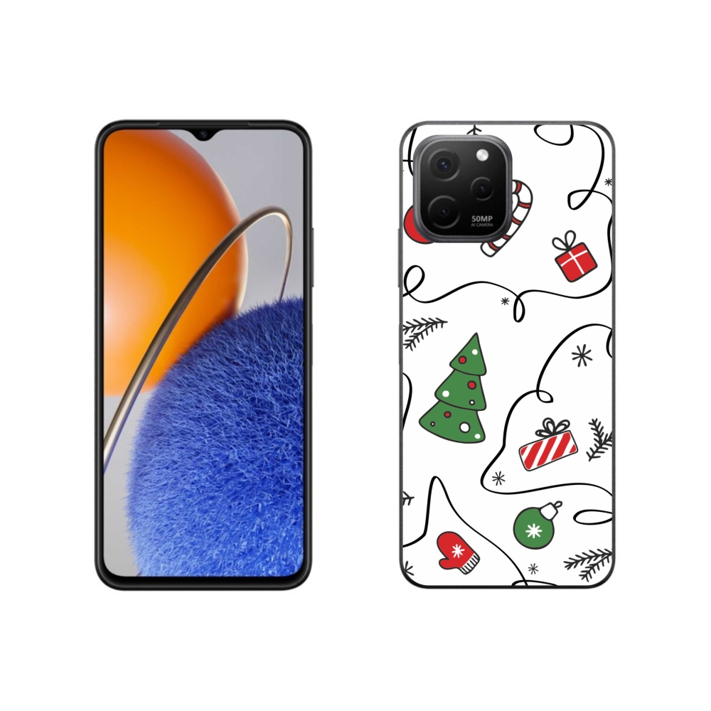 Gél borító mmCase a Huawei Nova Y61 készülékhez - karácsonyi motívumok