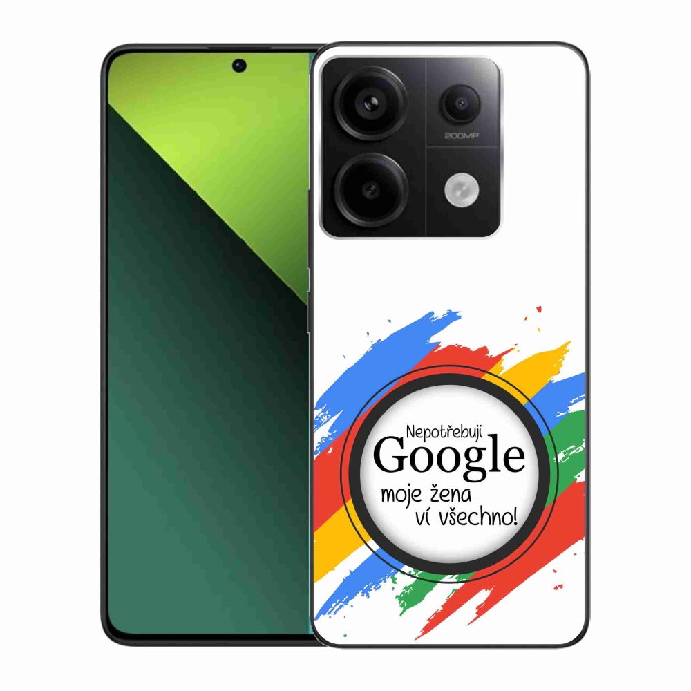 Gél borítás mmCase a Xiaomi Redmi Note 13 Pro 5G/Poco X6 5G - a nő mindent tud fehér háttérrel