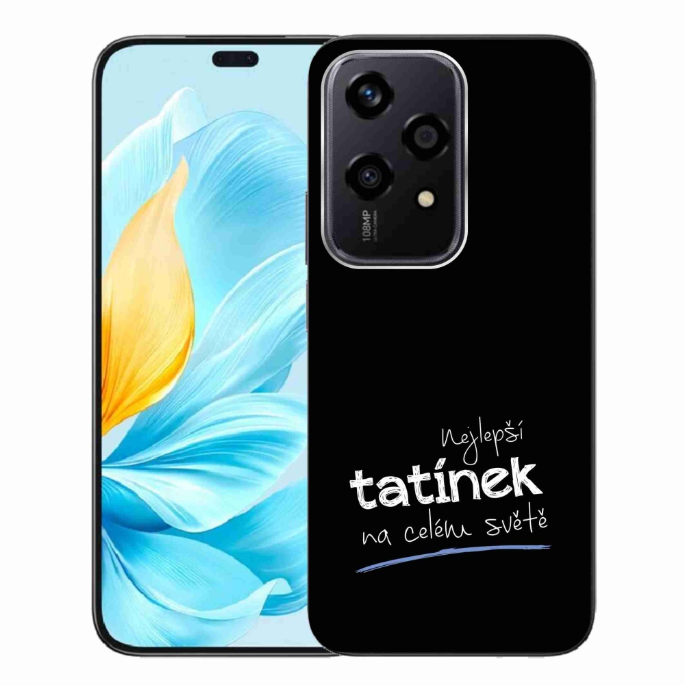 Gél borító mmCase a Honor 200 Lite 5G számára - Best Daddy 4 fekete háttérrel