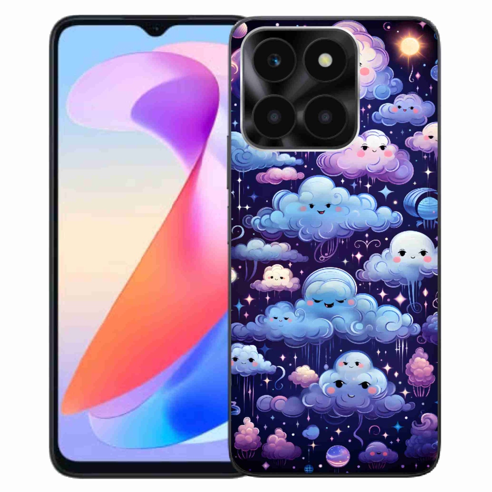 Zselés borítás mmCase a Honor X6a számára - felhők