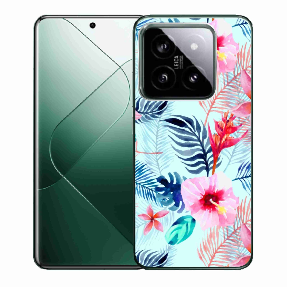Gél borító mmCase a Xiaomi 14 - virágokhoz