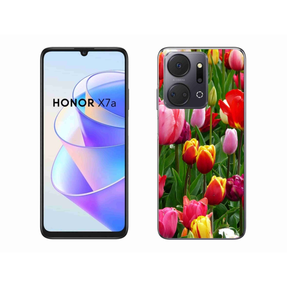 Zselés borítás mmCase a Honor X7a készülékhez - tulipánok