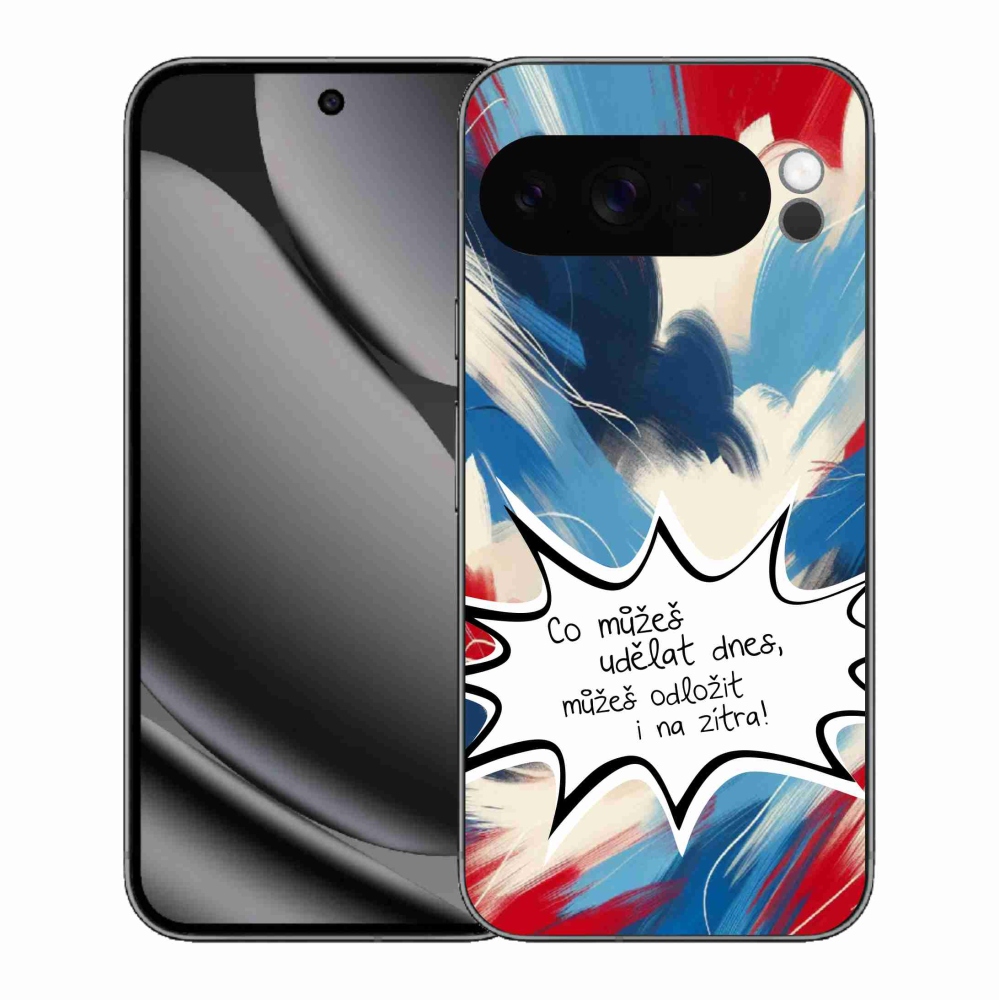 Gél borítás mmCase a Google Pixel 10 Pro XL-hez - vicces szöveg 9 fehér háttér
