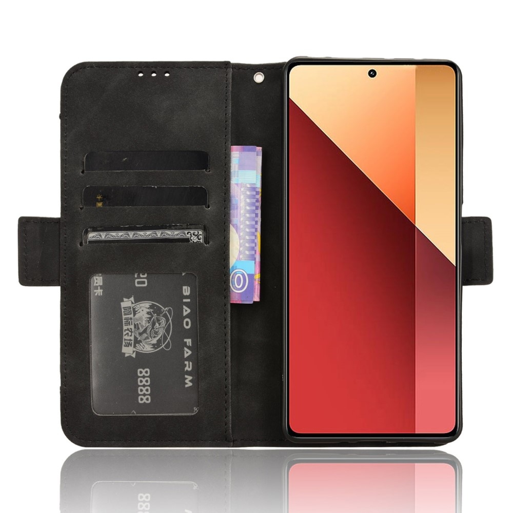 Kártyás könyv tok Xiaomi Redmi Note 14S/Note 13 Pro 4G/Poco M6 Pro - fekete