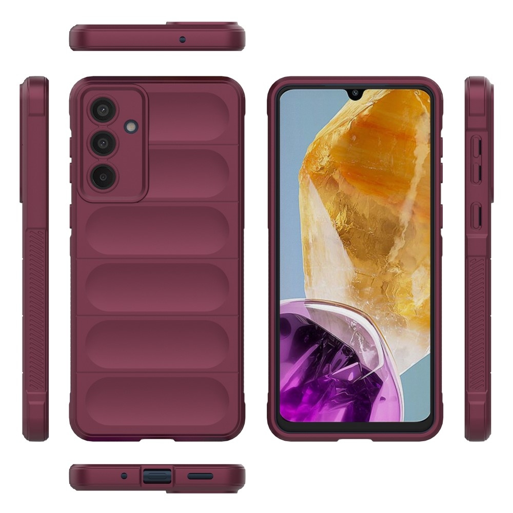 Rugg tartós zselés tok Samsung Galaxy M55 5G - bordó színben
