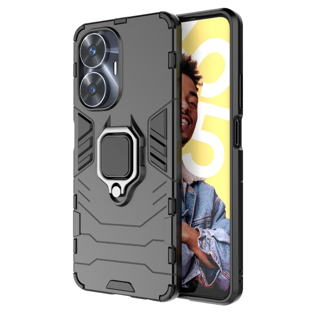 Guardy tartós borító a Realme C55 készülékhez - fekete