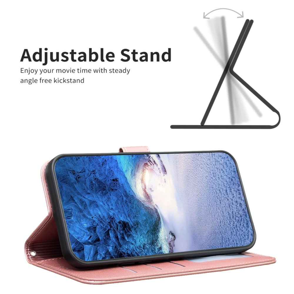 Clover könyv tok Xiaomi Redmi Note 14 Pro - rózsaszínű