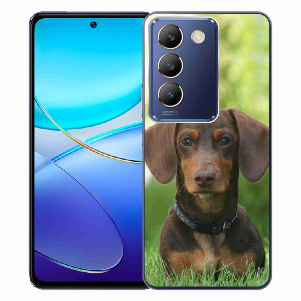 Gél tok mmCase a Vivo V40 SE 4G/5G készülékhez - barna tacskó