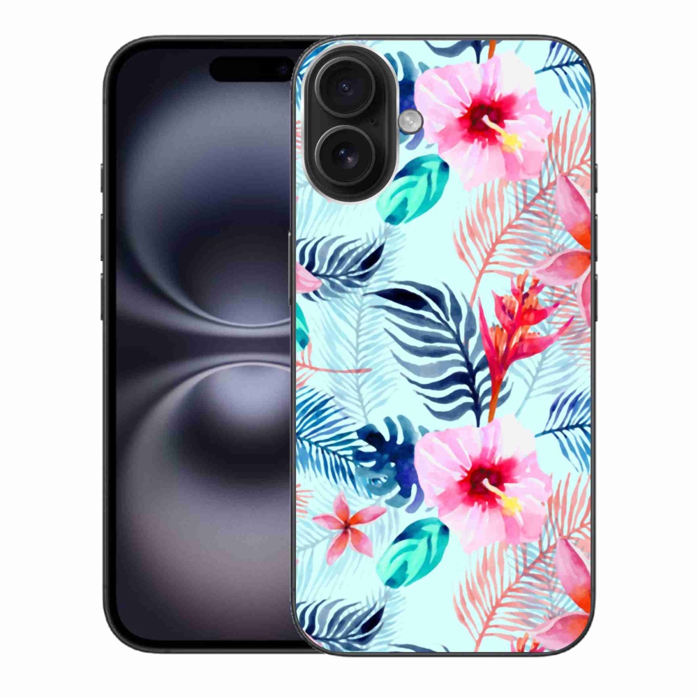 Gél borítás mmCase iPhone 16 Plus készülékhez - virágok