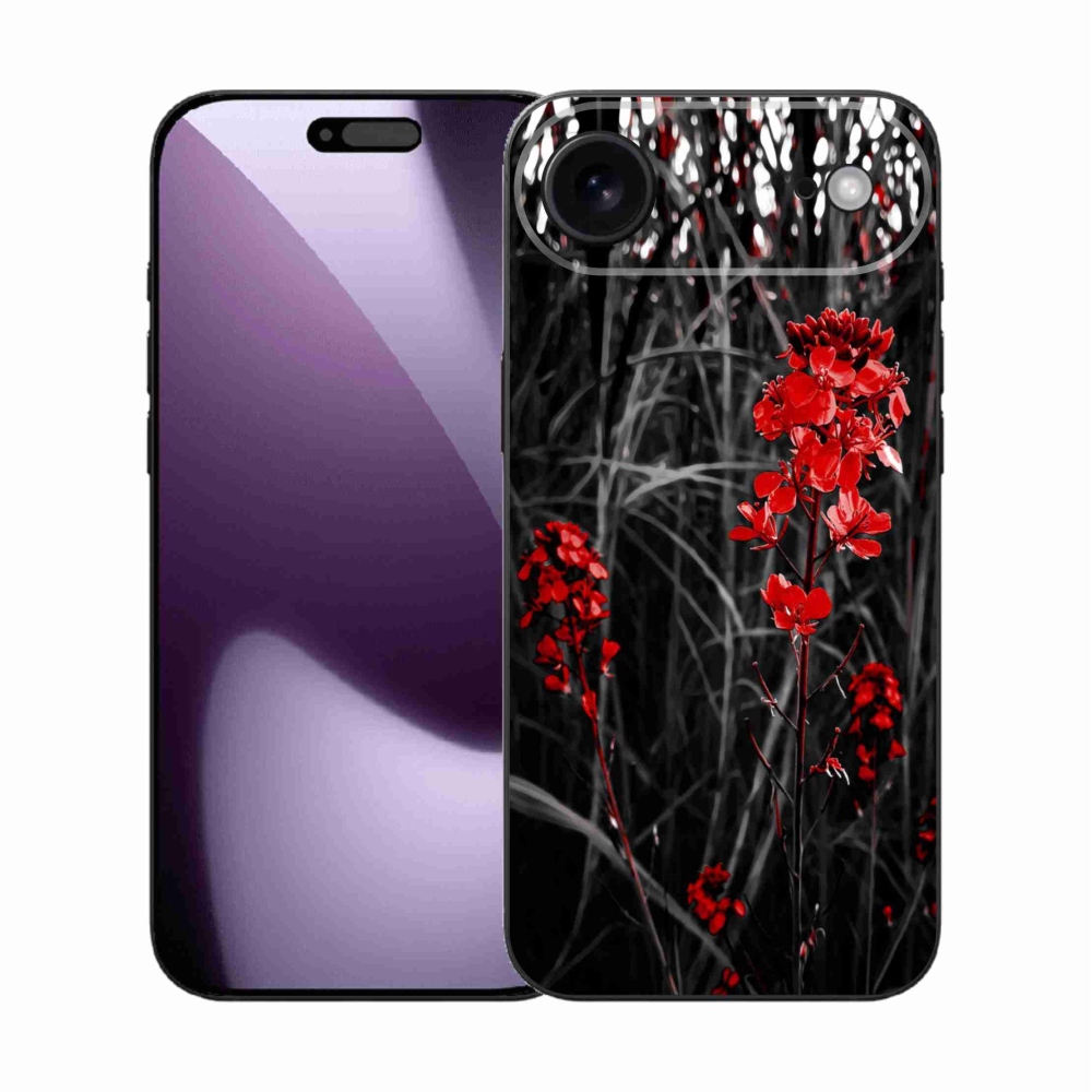 Gél borítás mmCase iPhone 17 Air készülékhez - piros növény