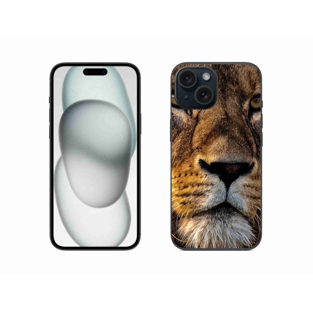 Gél tok mmCase iPhone 15-hez - oroszlán