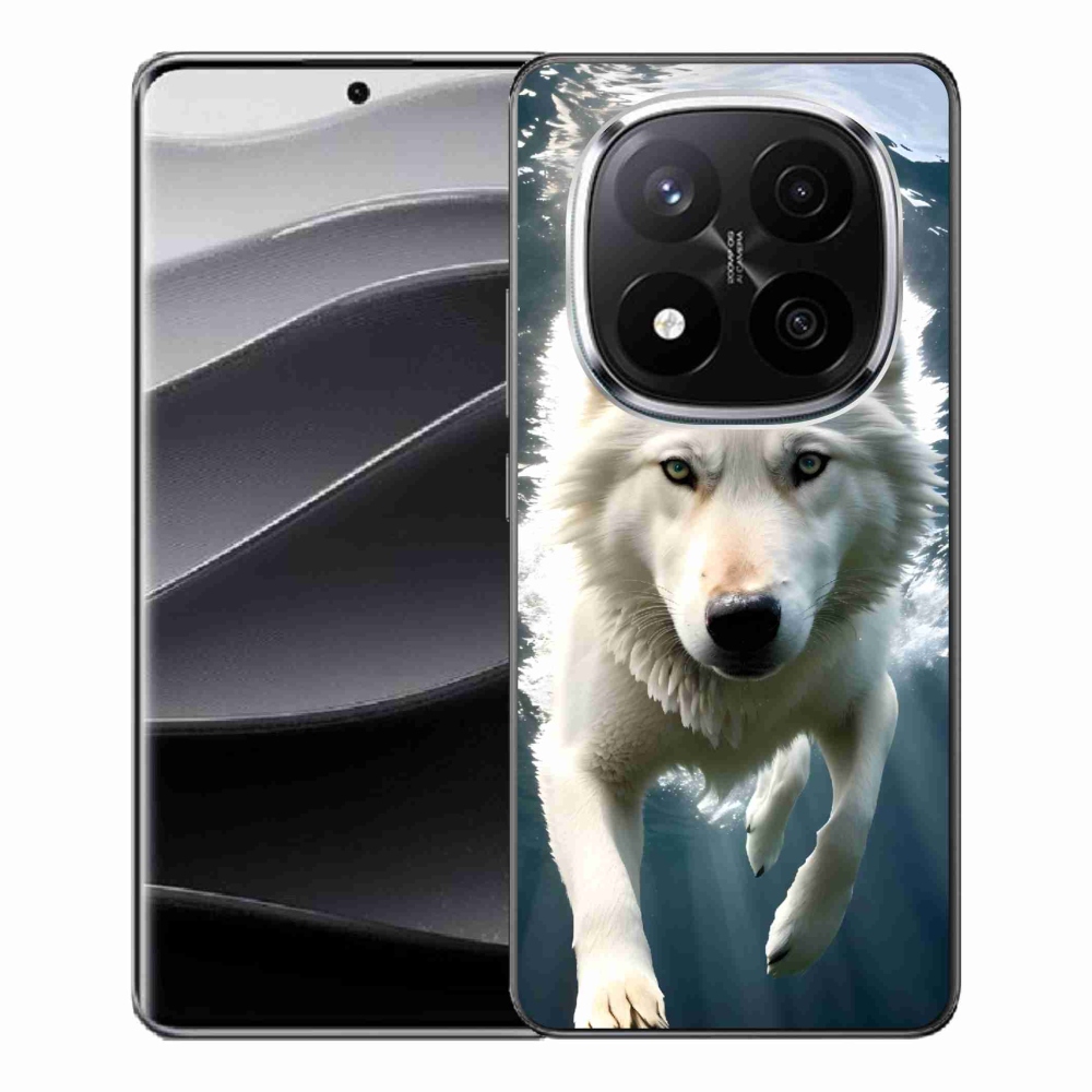Gél borítás mmCase a Xiaomi Redmi Note 14 Pro+ 5G számára - fehér farkas