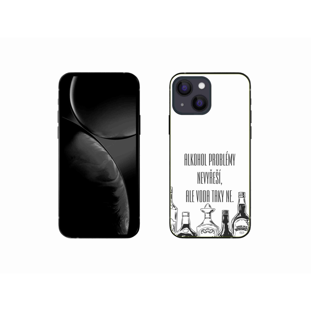 Gél borító mmCase iPhone 13 mini 5.4 - vicces szöveg fehér háttérrel