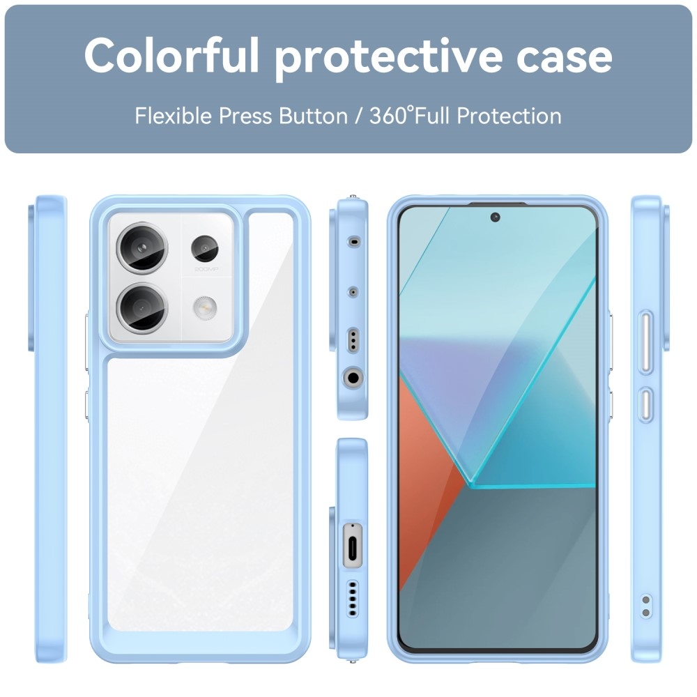 Gél tok rögzített hátlappal Xiaomi Redmi Note 13 Pro 5G/Poco X6 5G - kék