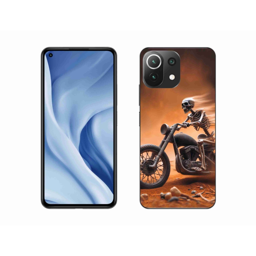 Gélburkolat mmCase a Xiaomi 11 Lite 5G NE számára - csontváz a motorkerékpáron