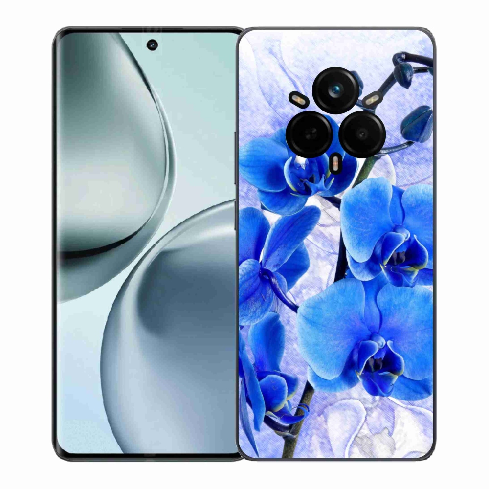 Gél borító mmCase a Realme 14 Pro 5G készülékhez - kék virágok
