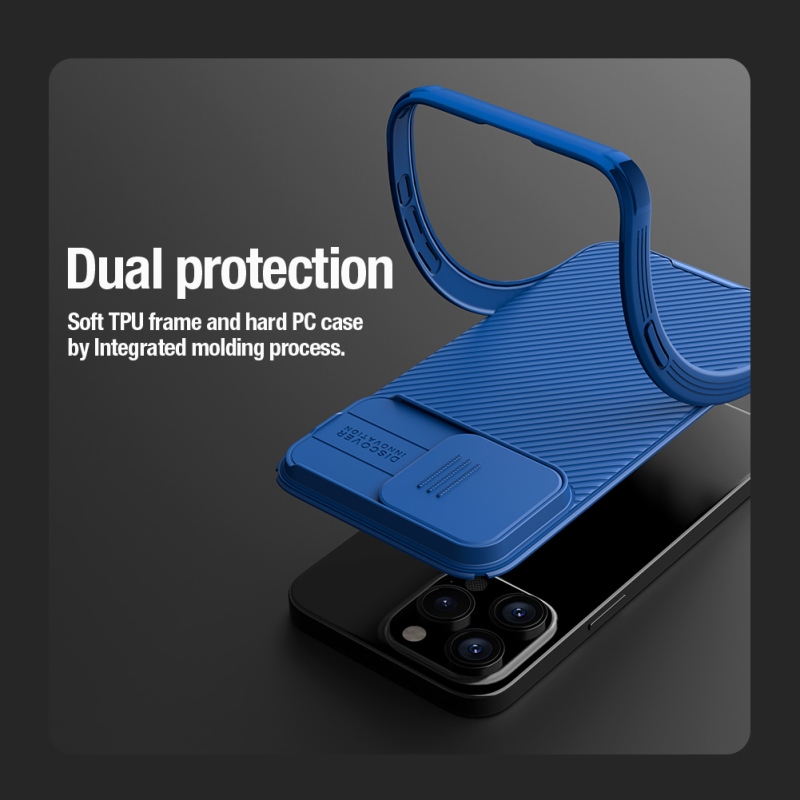 Nillkin CamShield PRO mágneses hátlap Apple iPhone 15 Pro készülékhez Fekete