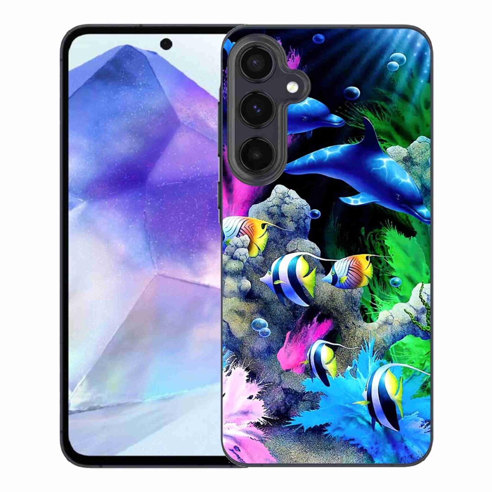 Gél tok mmCase a Samsung Galaxy A55 5G készülékhez - Tengeri világ
