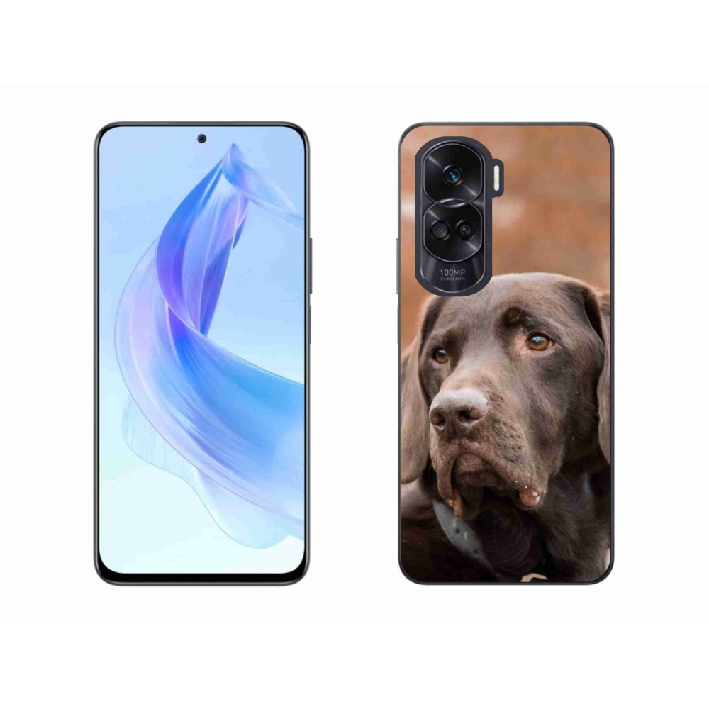 Gél tok mmCase a Honor 90 Lite készülékhez - barna labrador