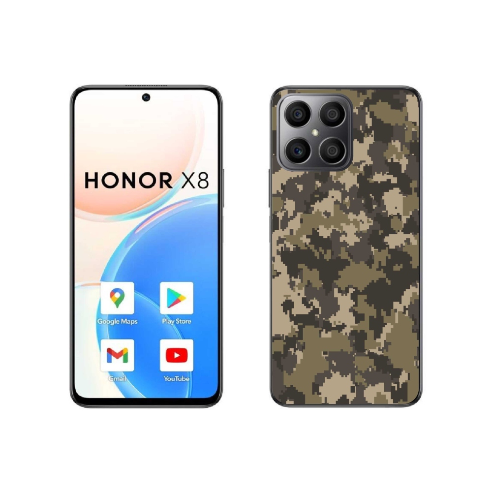 Zselés borítás mmCase a Honor X8 4G készülékhez - terepszínű minta 12