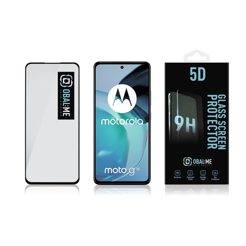 CSOMAG:ME 5D edzett üveg Motorola G72 Fekete