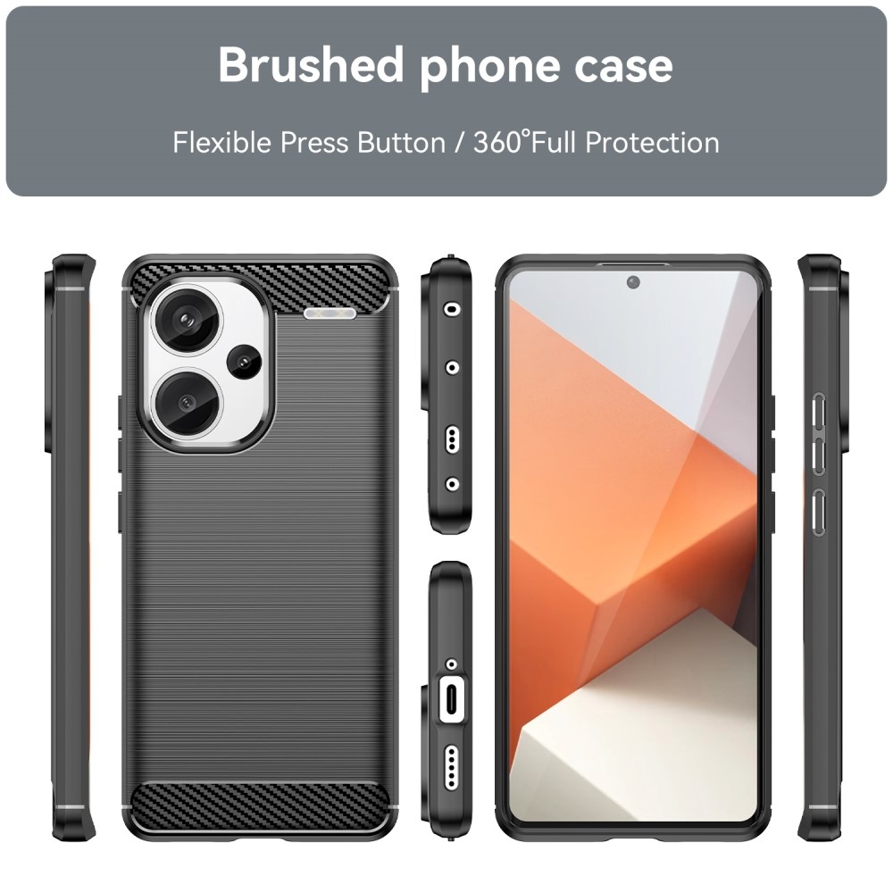 Szénálló zselés tok Xiaomi Redmi Note 13 Pro+ 5G - fekete