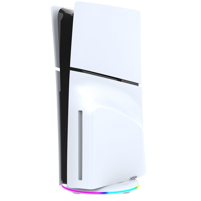 iPega P5S025S Függőleges állvány RGB-vel a PS5 Slim fehérhez
